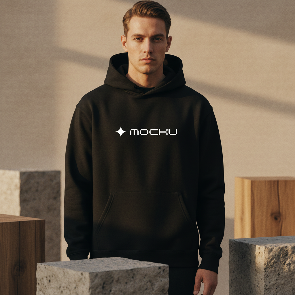 Hoodie Botanical Stone mockup