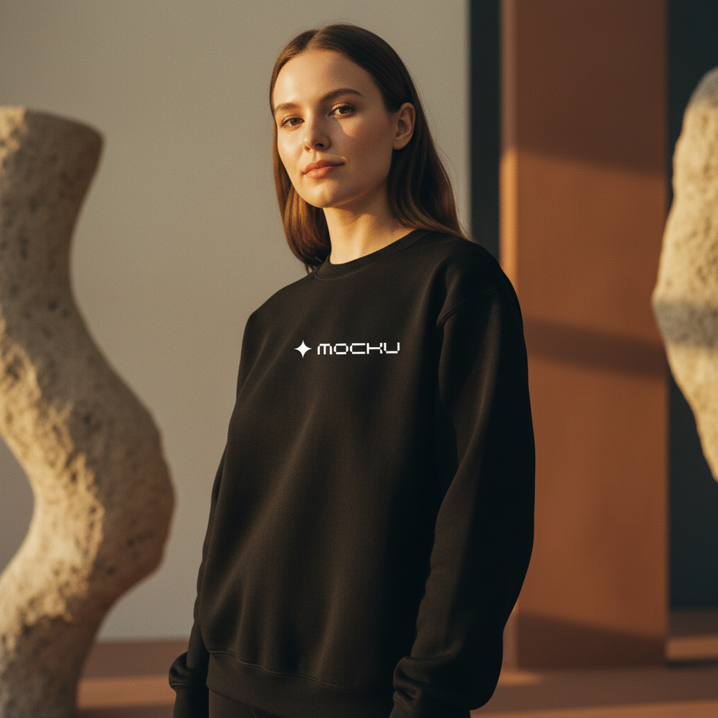 Sweatshirt Botanical Stone mockup
