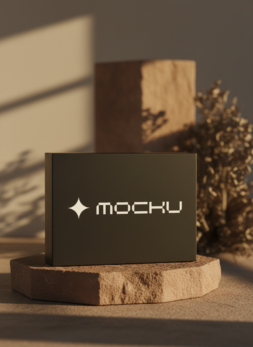 Box Minimal White mockup