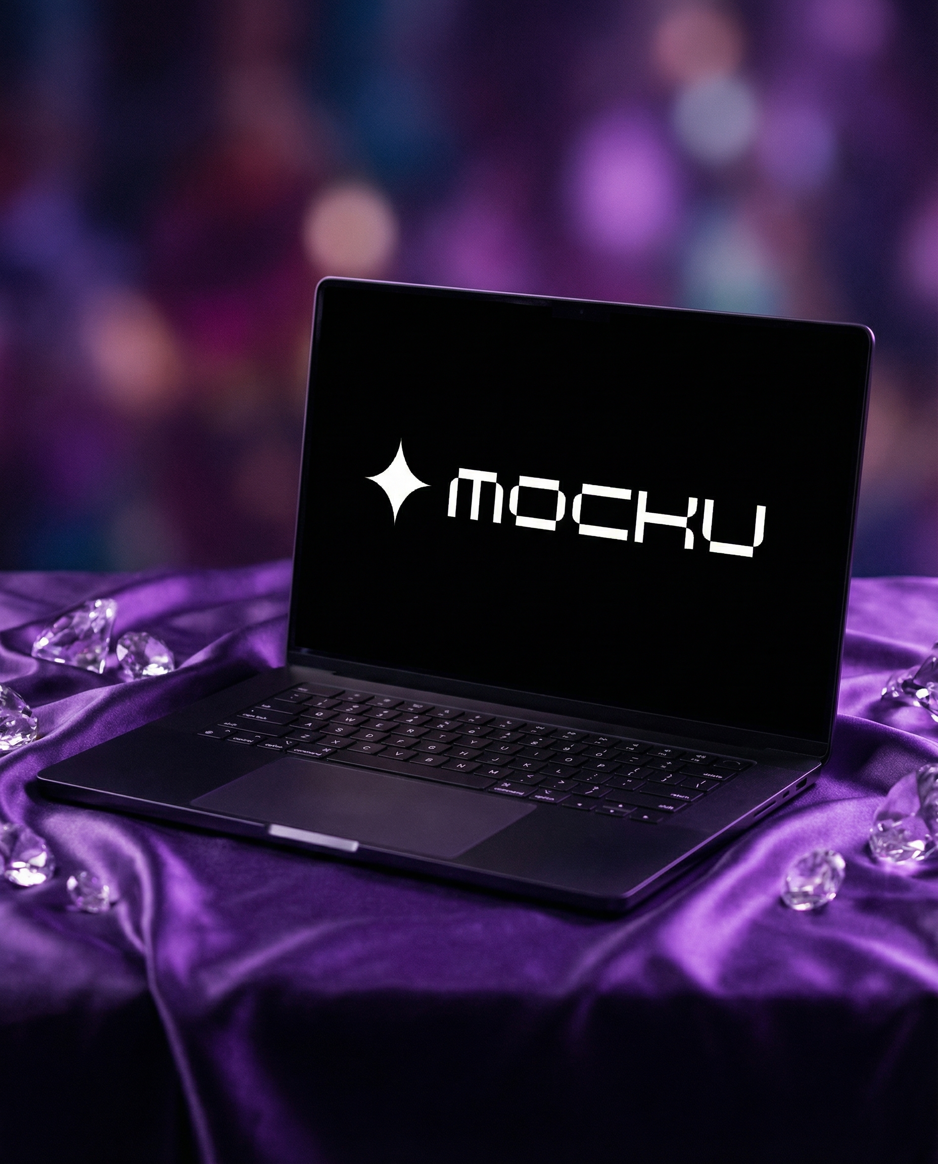 MacBook Pro Amethyst Dream Studio mockup