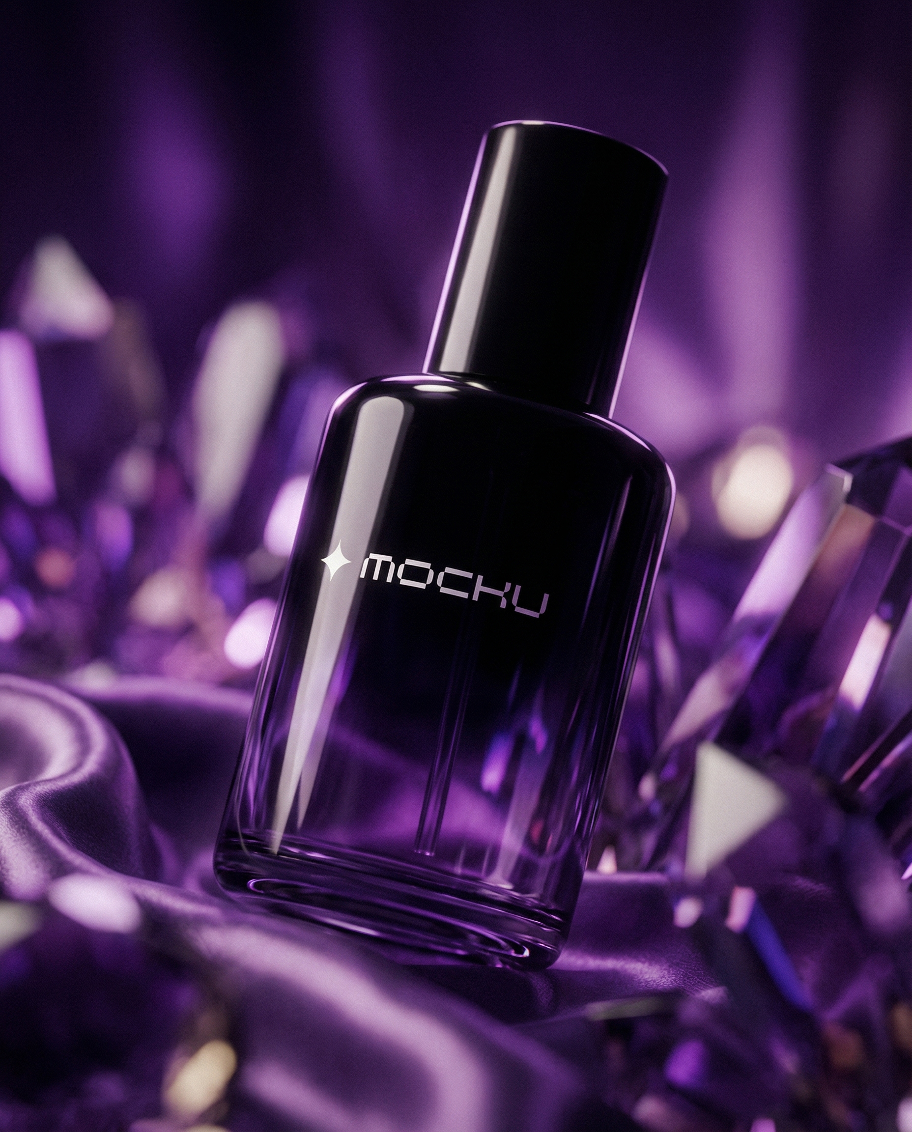 Cosmetic Bottle Minimal White mockup