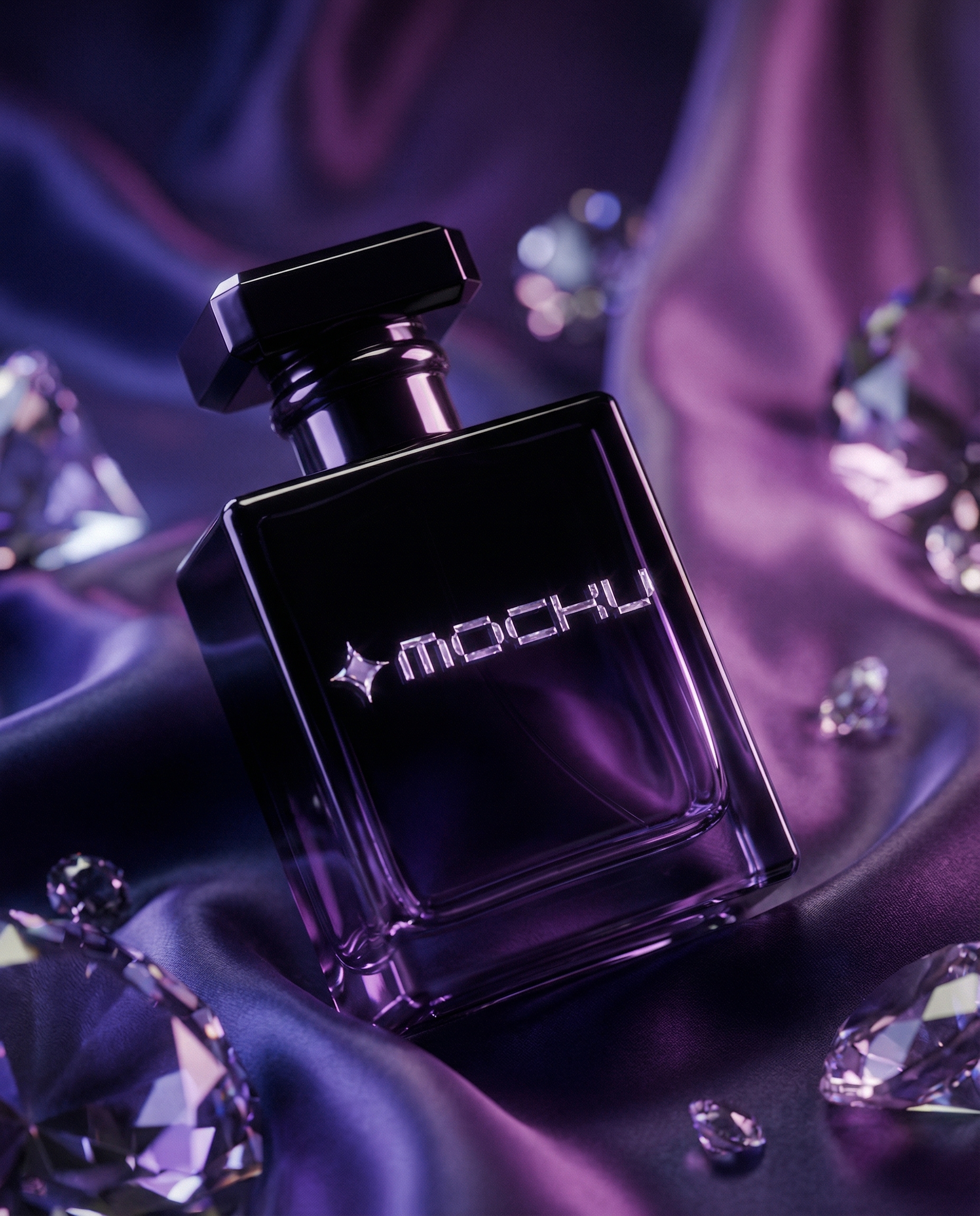 Perfume Bottle Minimal White mockup