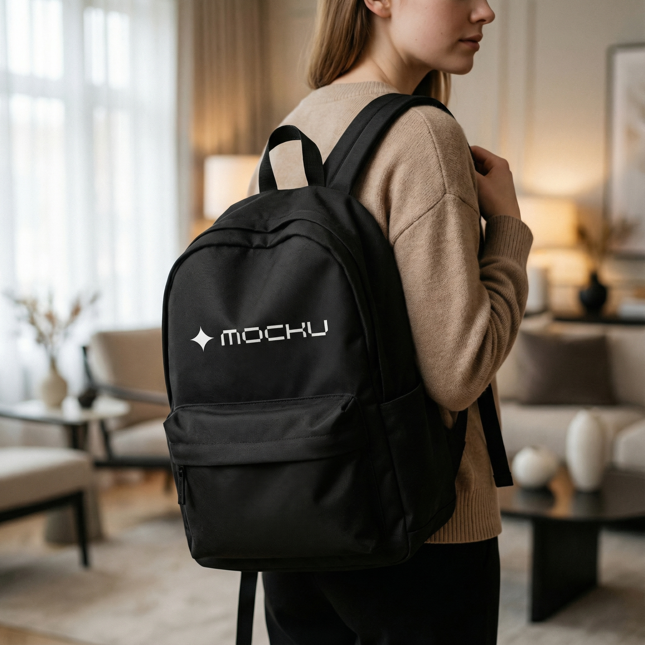 Backpack Premium Lifestyle Interior mockup