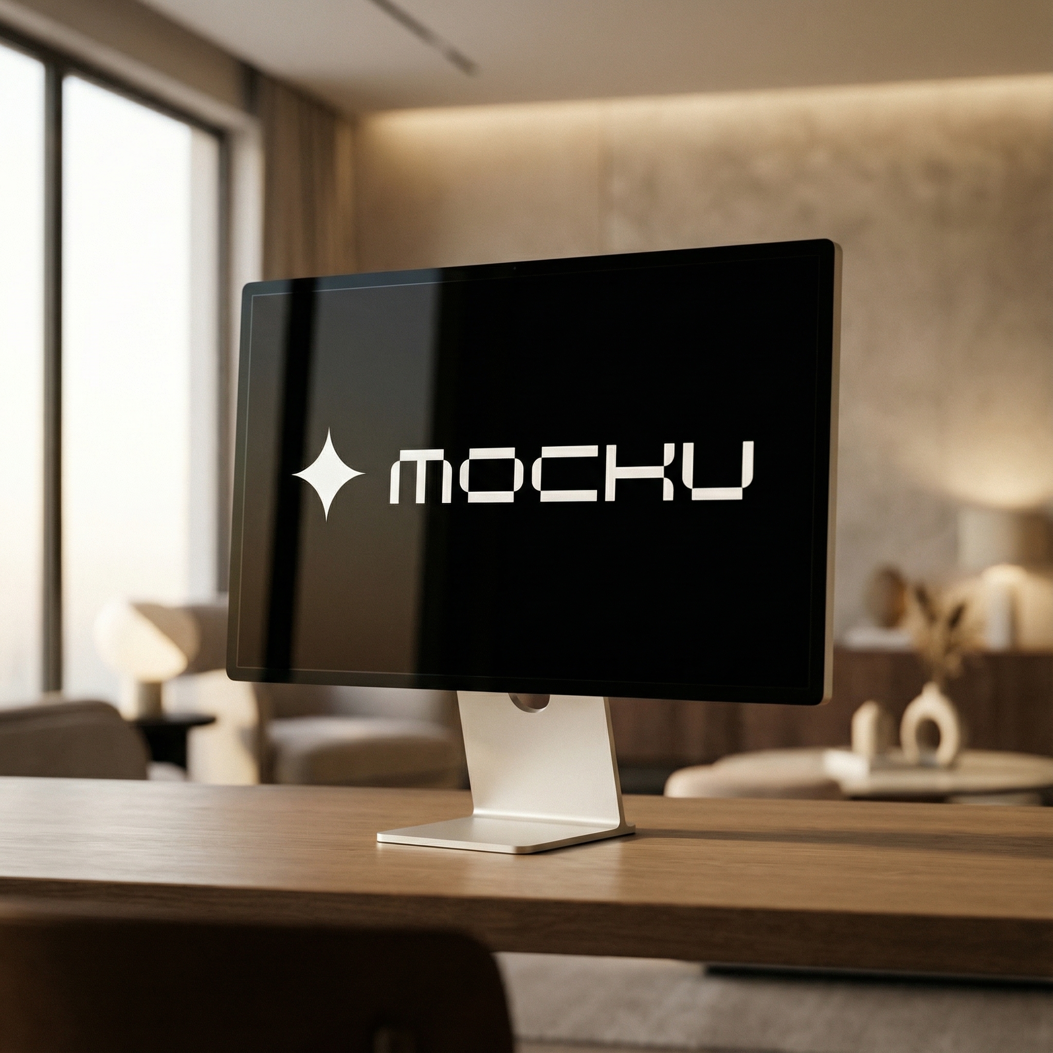 Apple Studio Display Premium Lifestyle Interior mockup