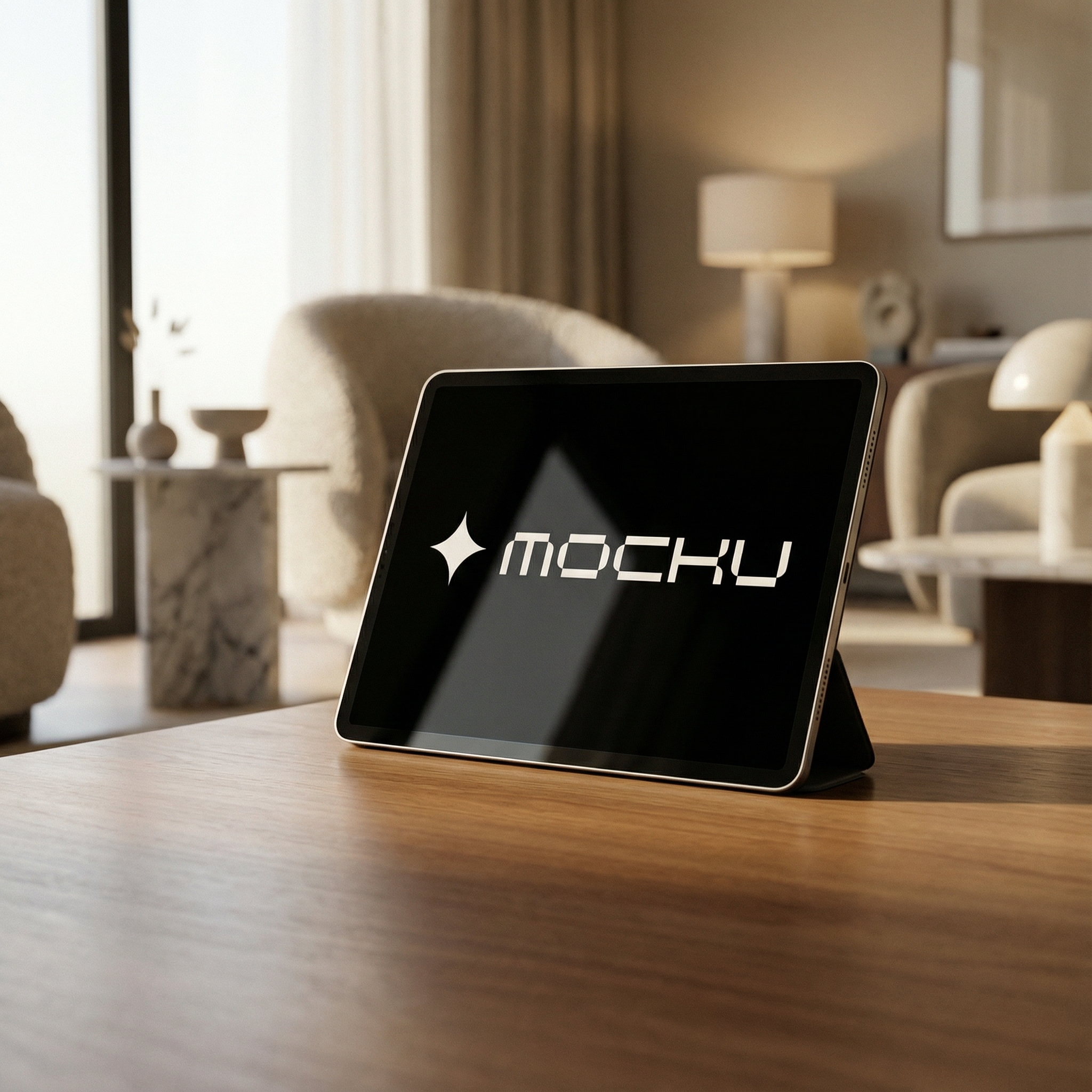 iPad Pro Premium Lifestyle Interior mockup