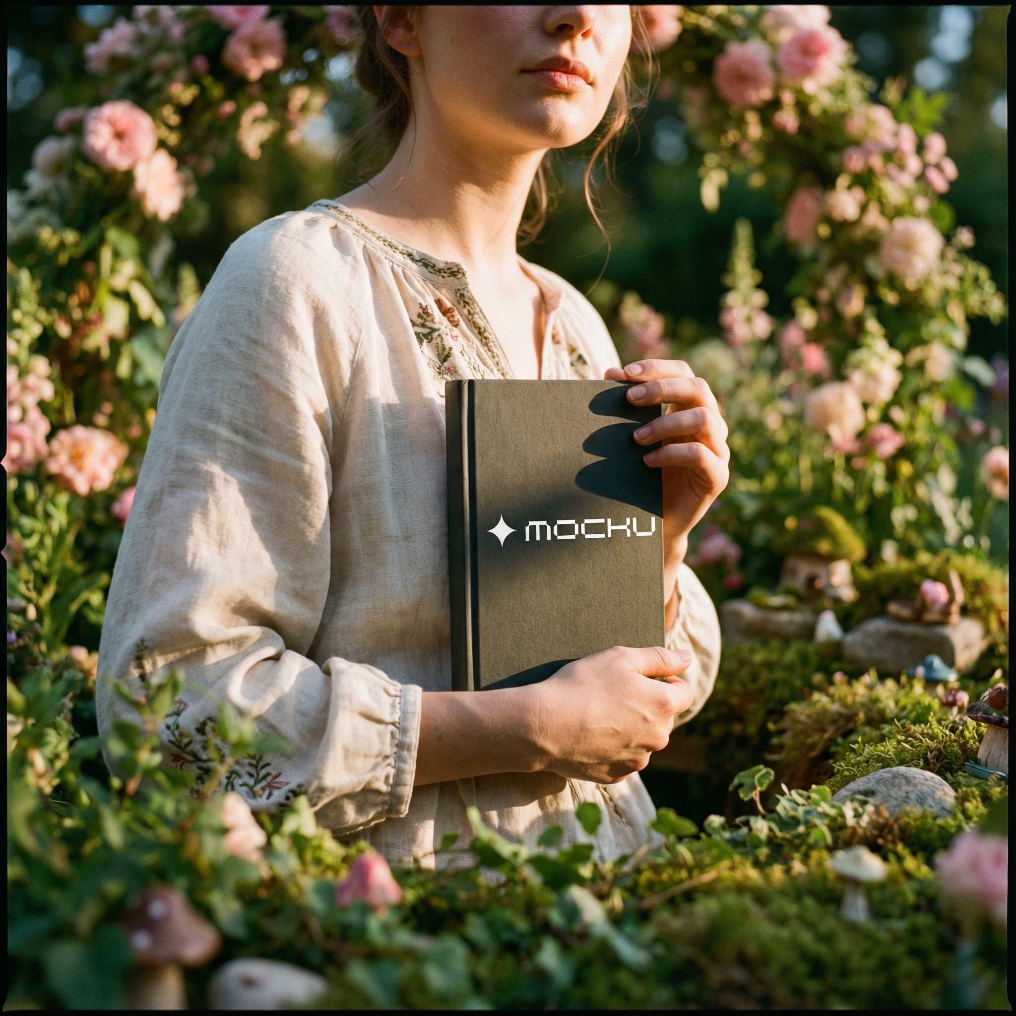 Book Cover Garden Fantasy Lifestyle Scene mockup