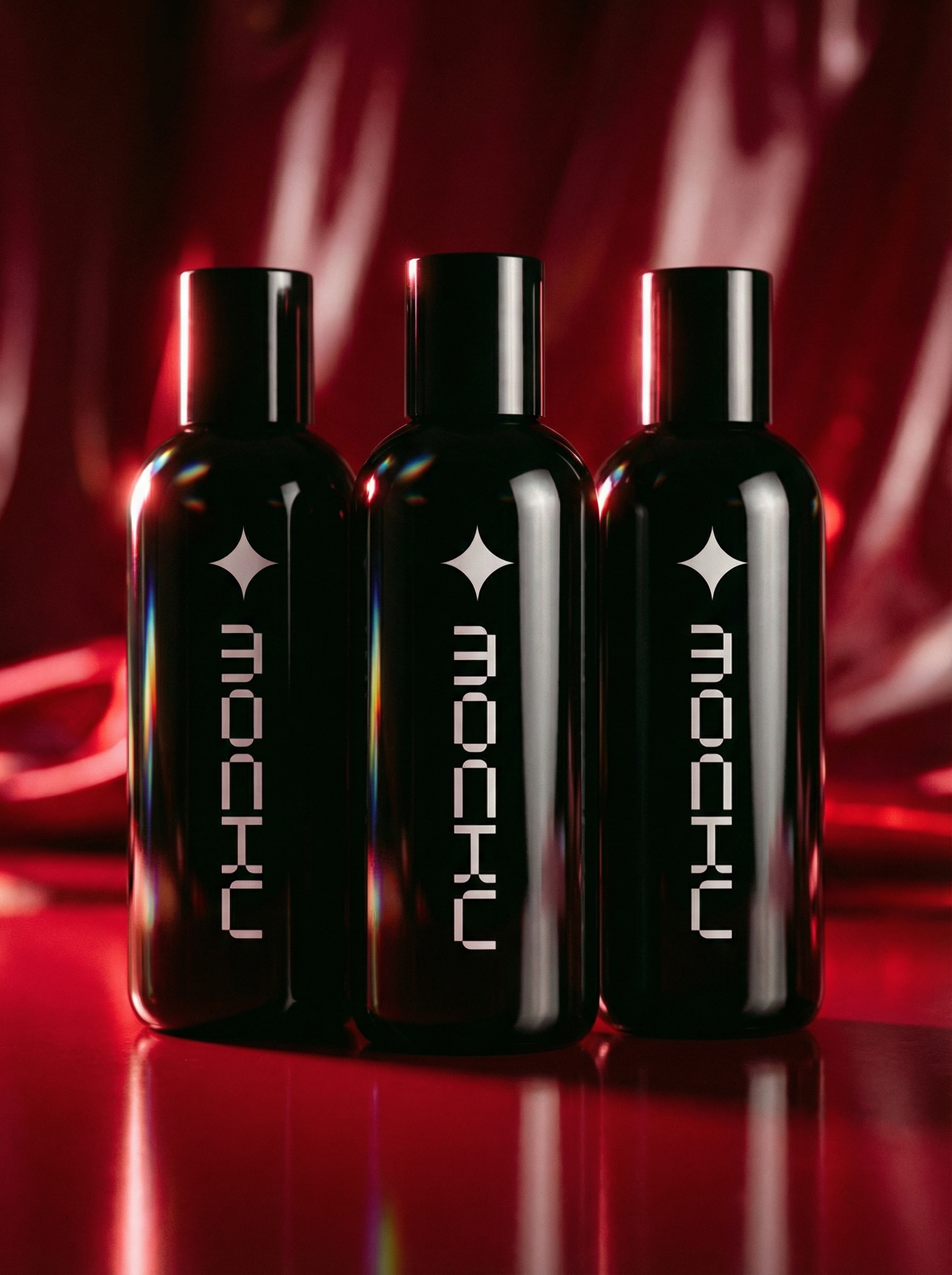 Cosmetic Bottle Crimson Ruby Power mockup