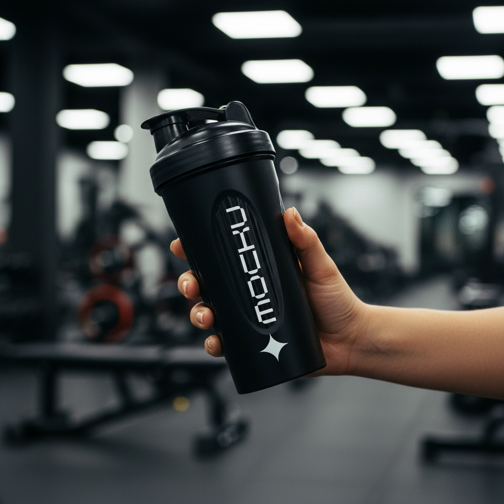 Shaker Bottle Minimal Light mockup