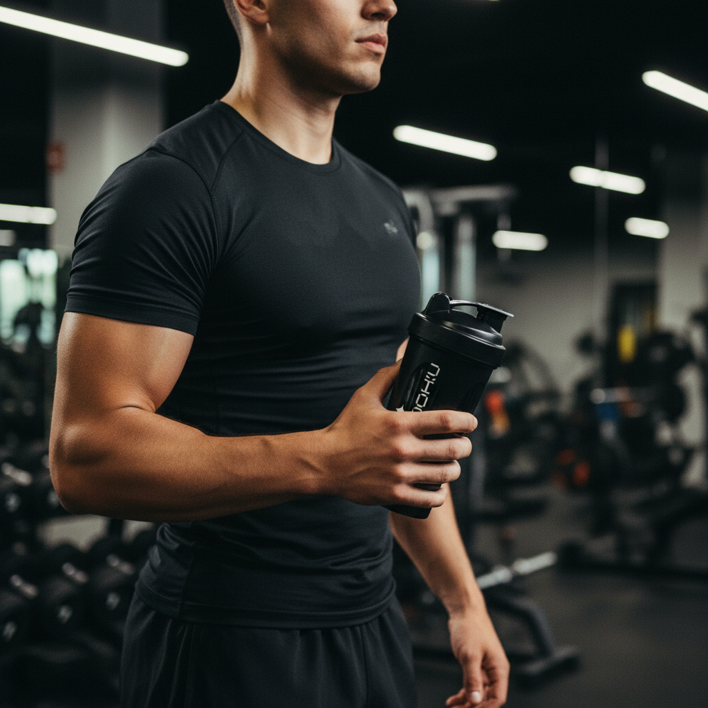 Shaker Bottle Minimal Light mockup