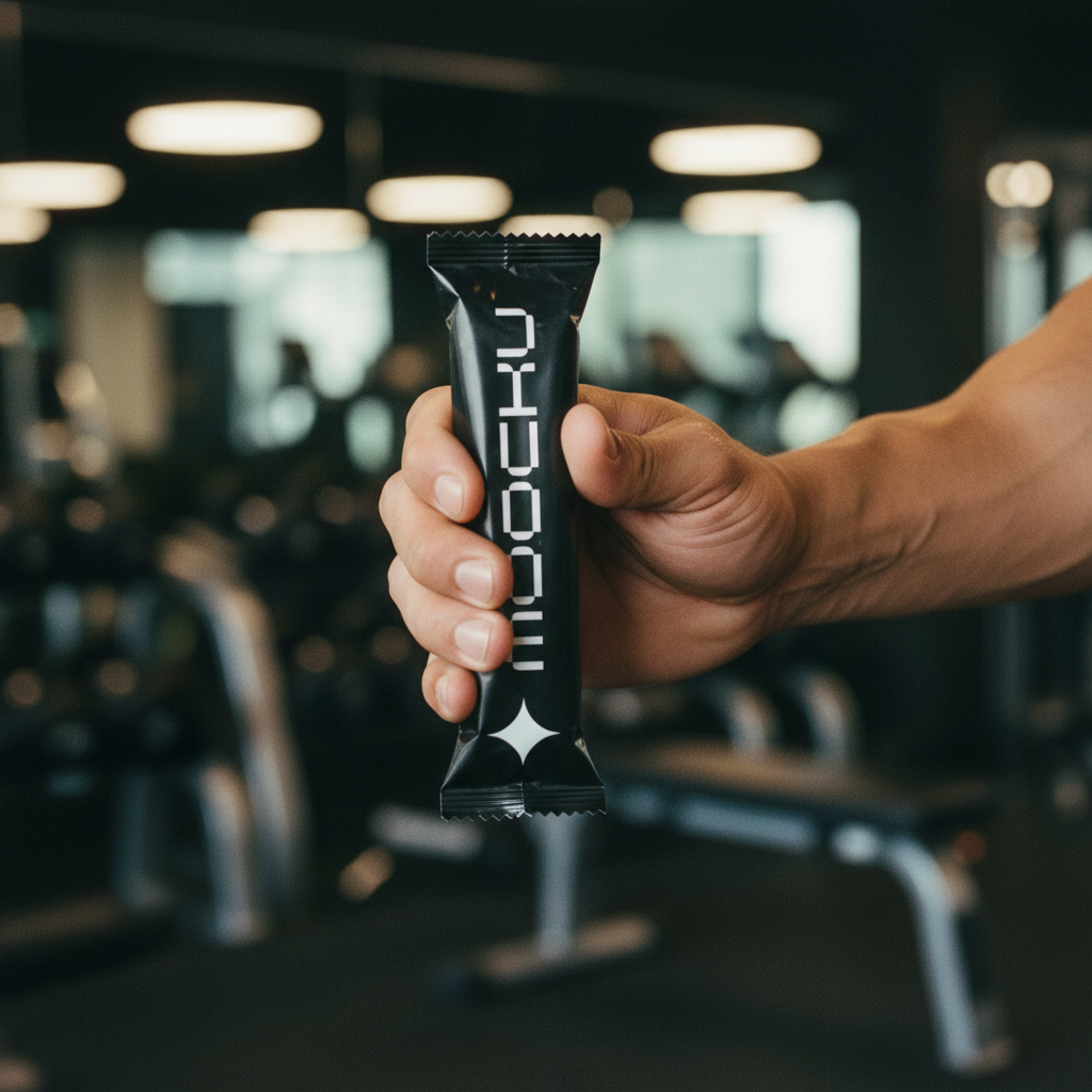 Snack Bar Wrapper Minimal Light mockup