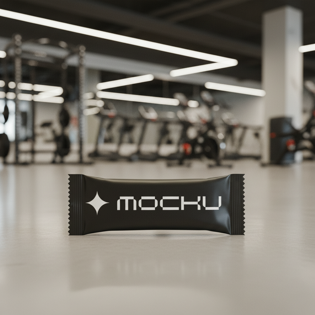 Snack Bar Wrapper Minimal Light mockup