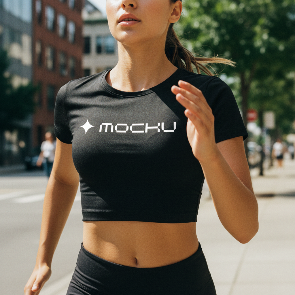 Crop Top Minimal Light mockup
