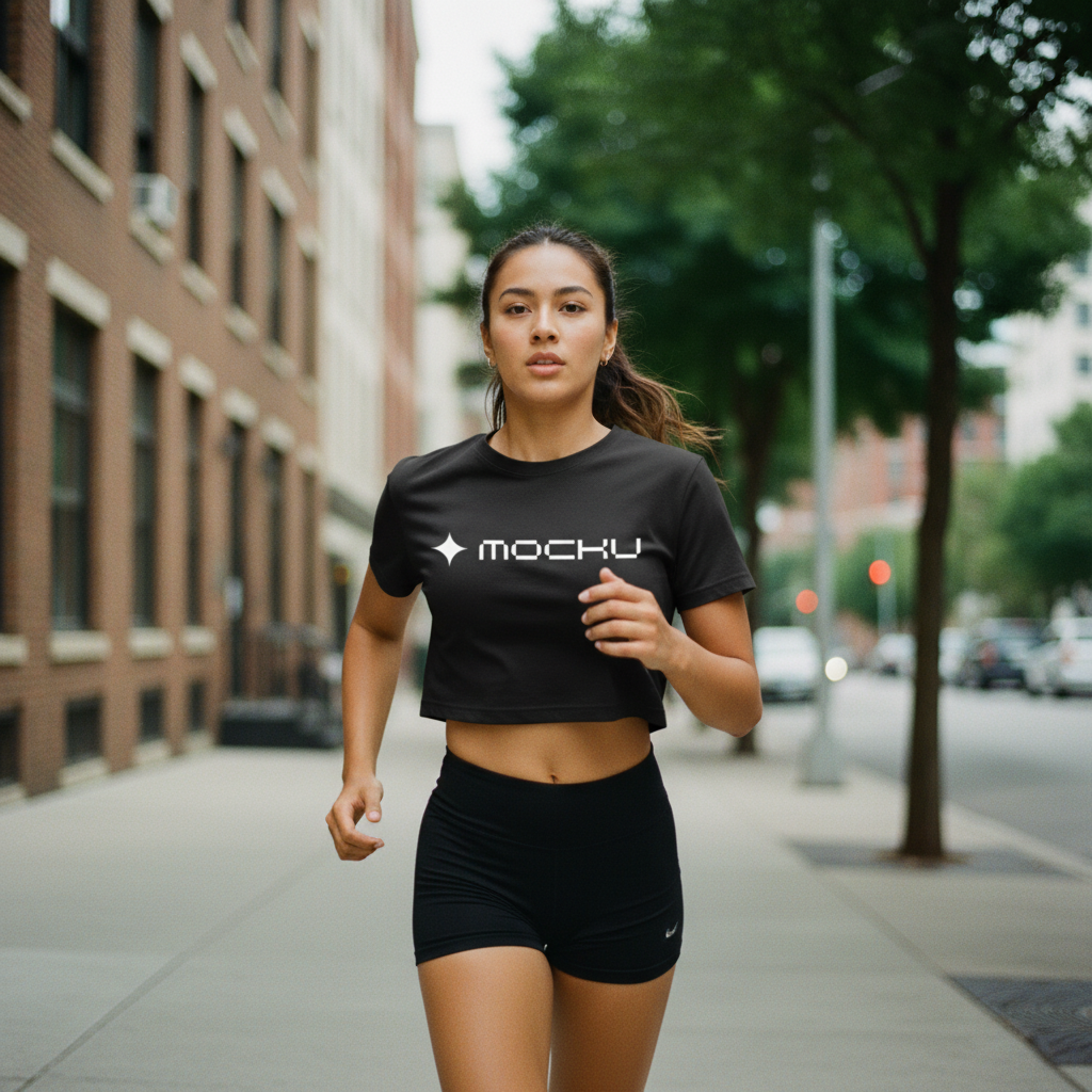 Crop Top Minimal Light mockup