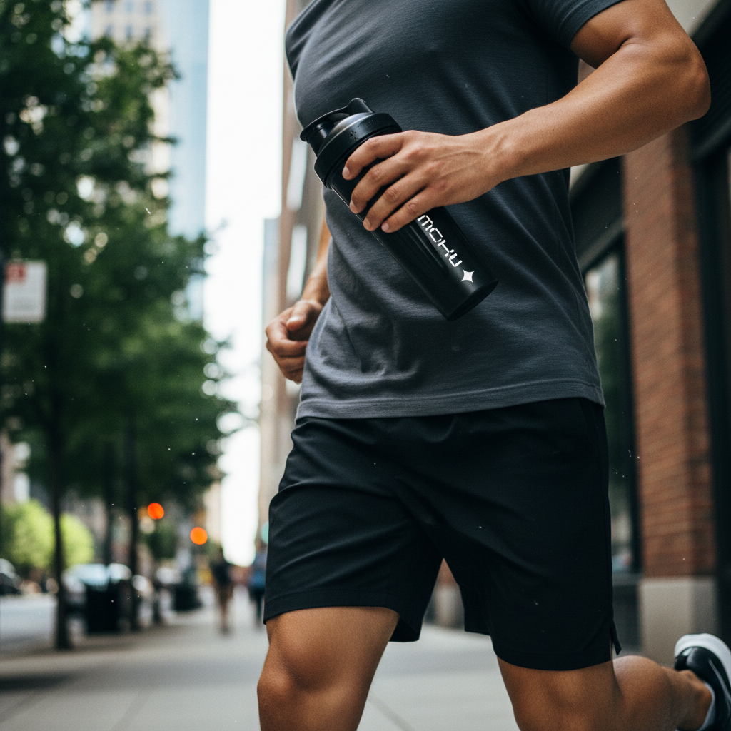 Shaker Bottle Minimal Light mockup