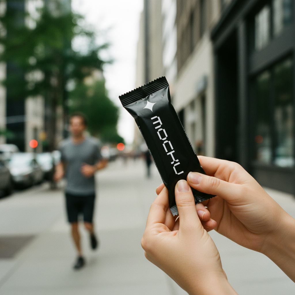 Snack Bar Wrapper Minimal Light mockup