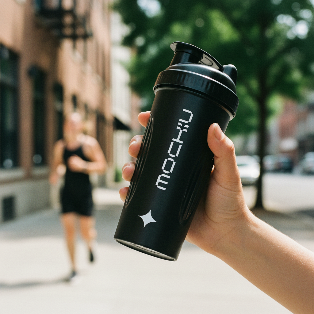 Shaker Bottle Minimal Light mockup