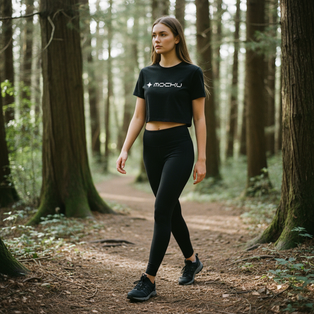 Crop Top Minimal Light mockup
