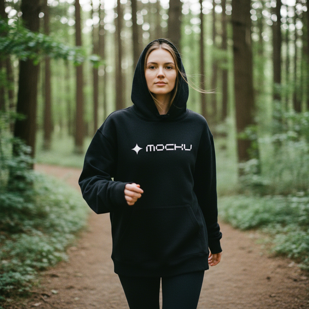 Hoodie Minimal Light mockup