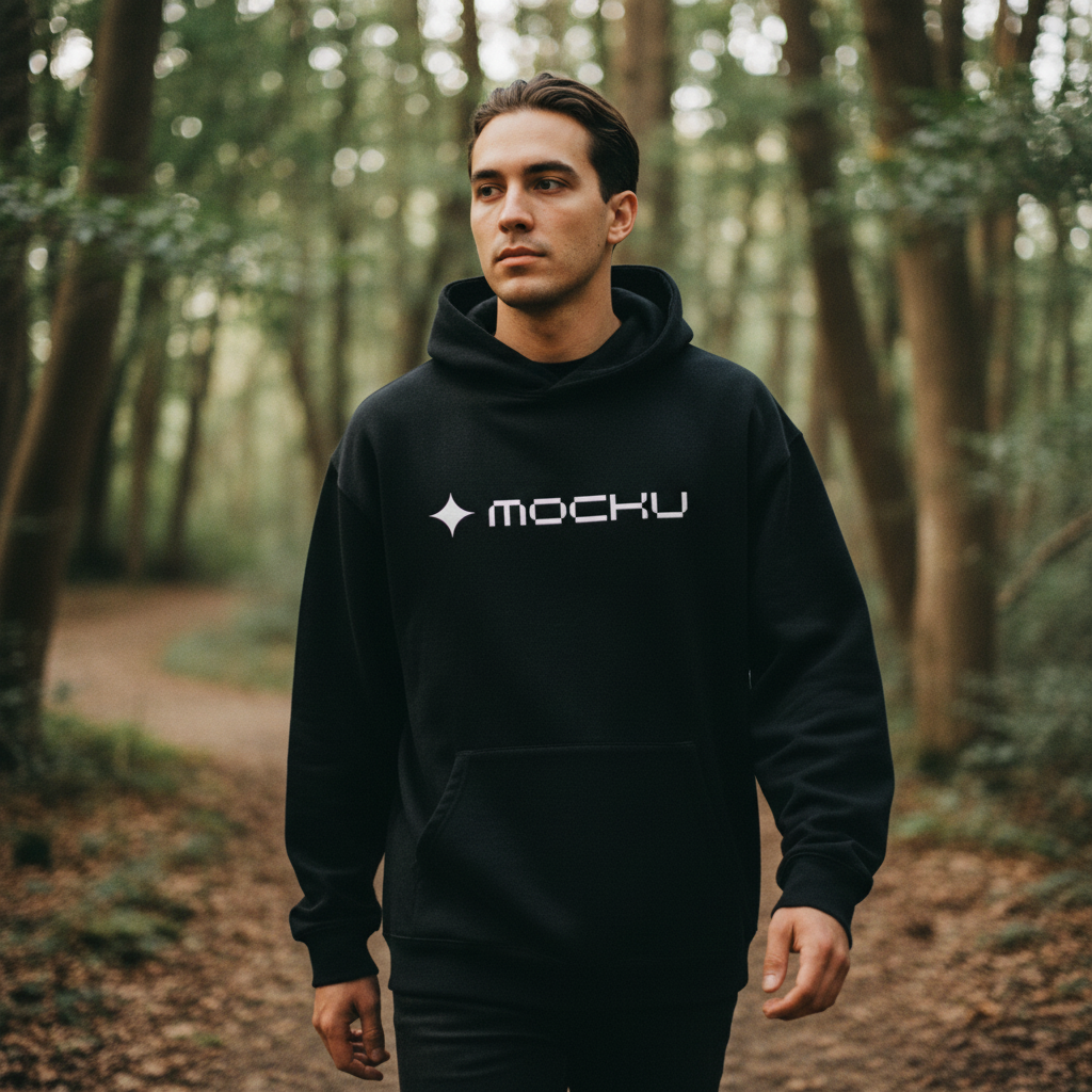 Hoodie Minimal Light mockup