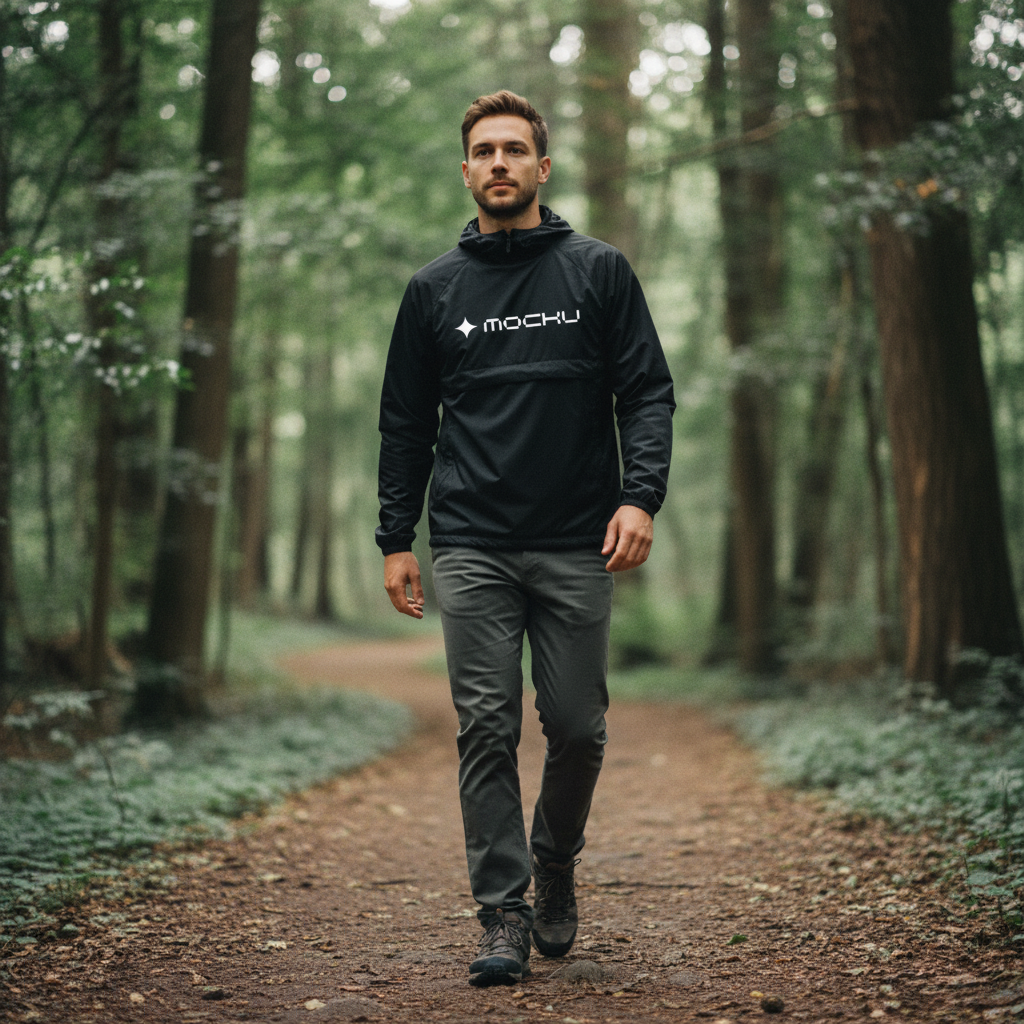 Windbreaker Minimal Light mockup