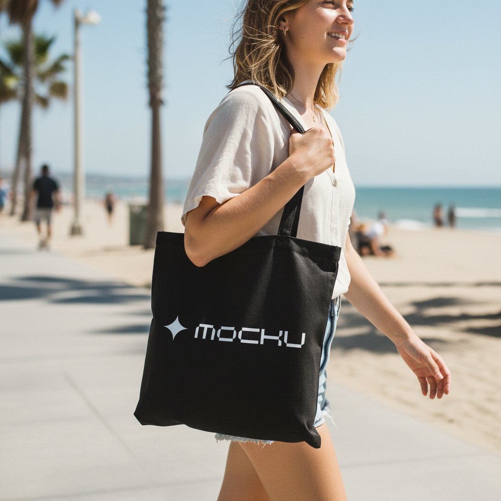 Tote Bag Minimal Light mockup