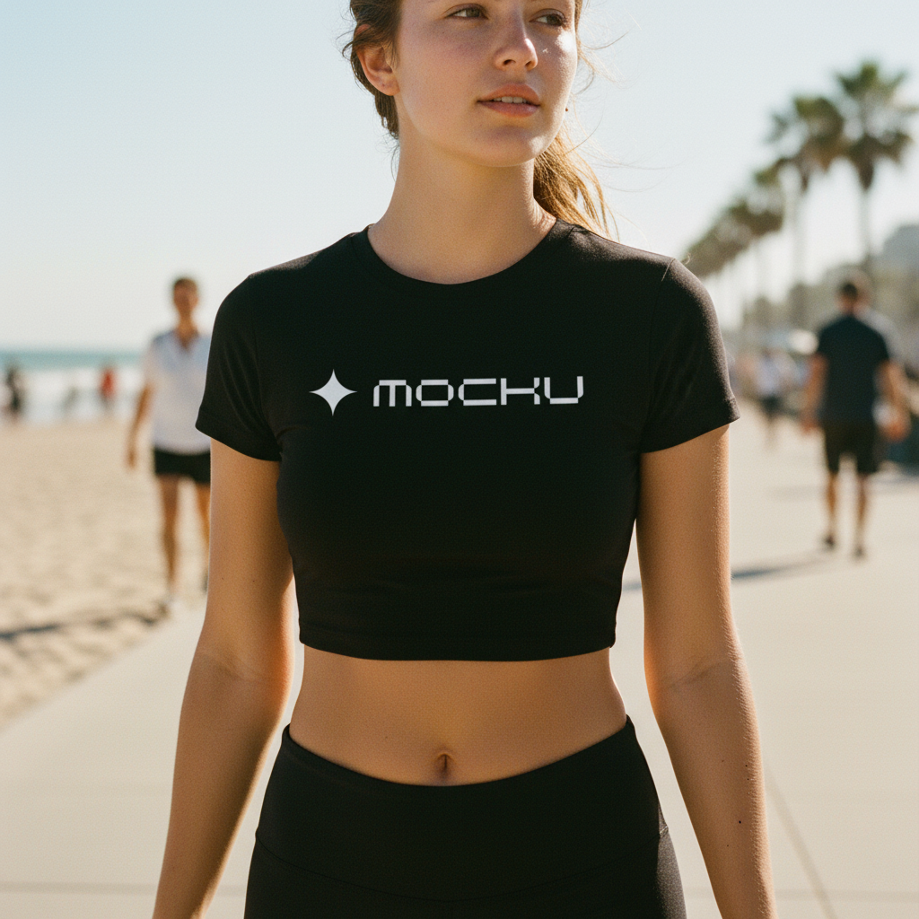 Crop Top Minimal Light mockup