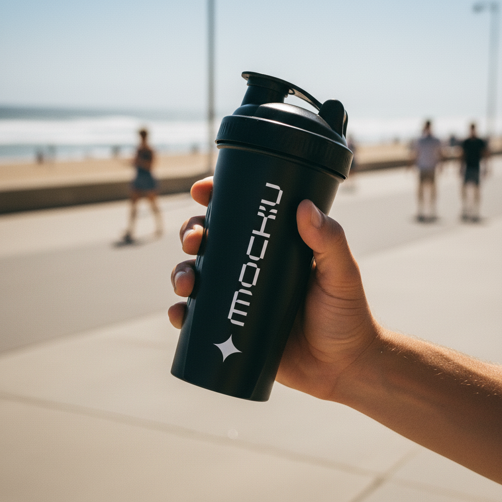 Shaker Bottle Minimal Light mockup