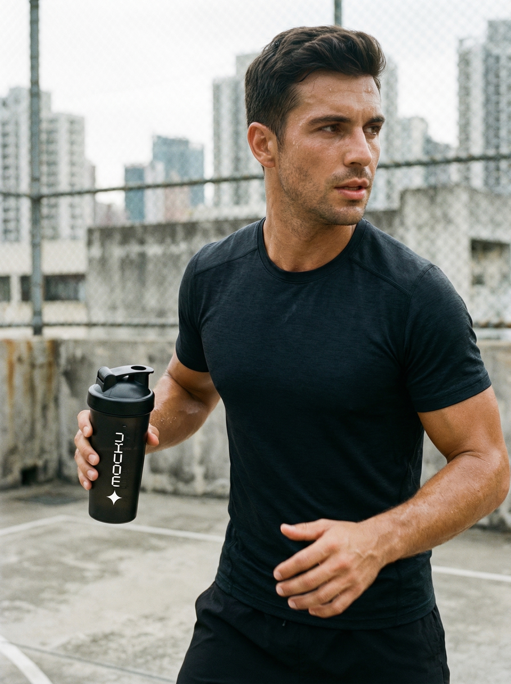 Shaker Bottle Minimal Light mockup