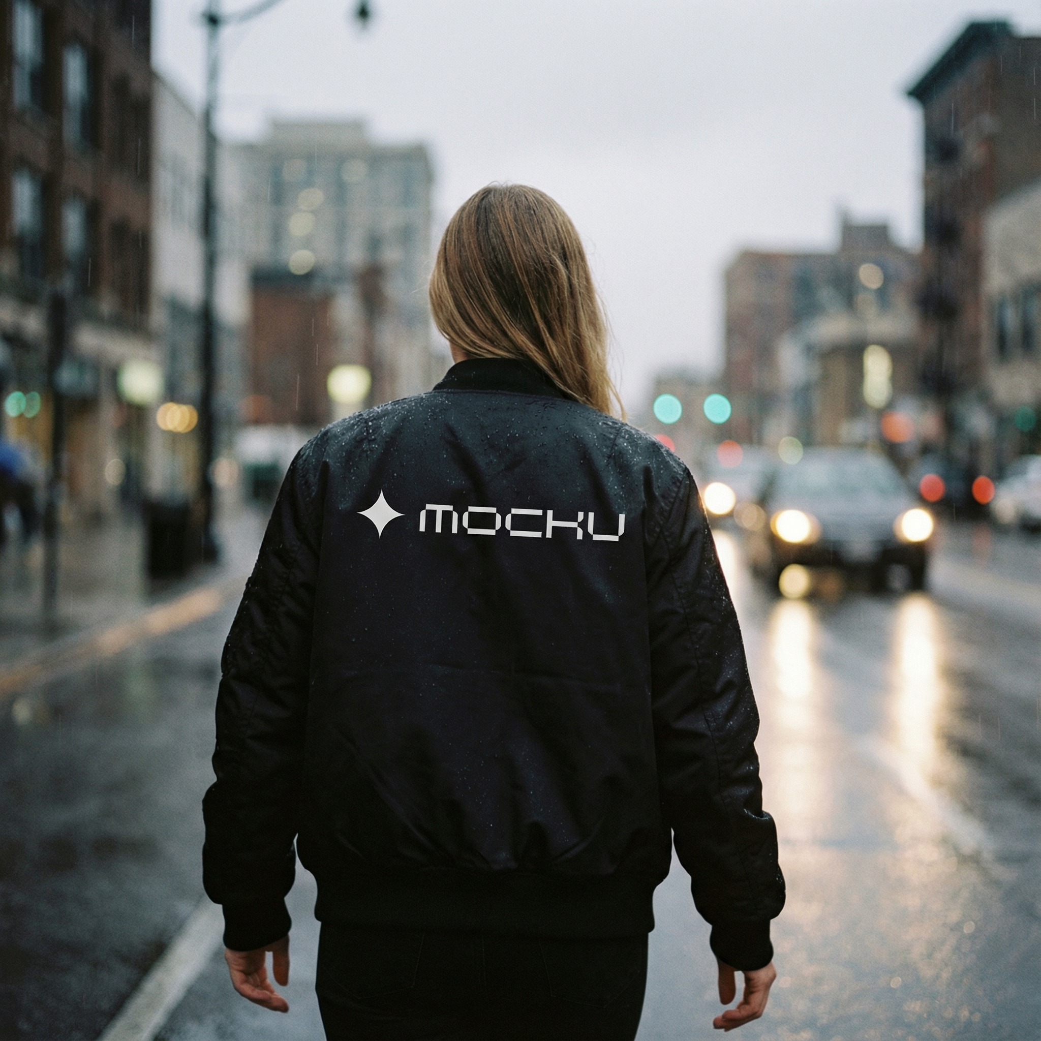 Bomber Jacket Minimal Light mockup