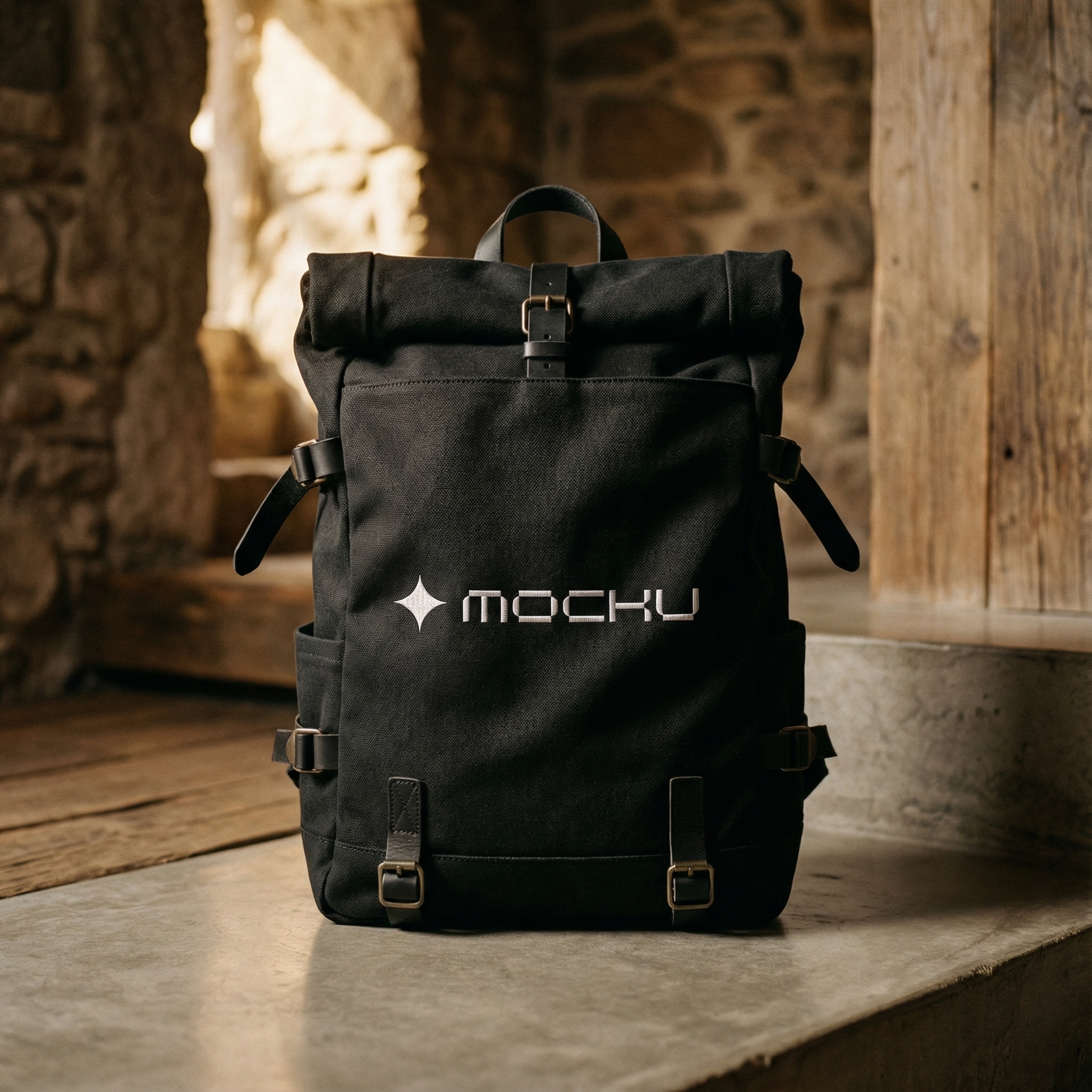 Backpack Raw Nature Luxury mockup