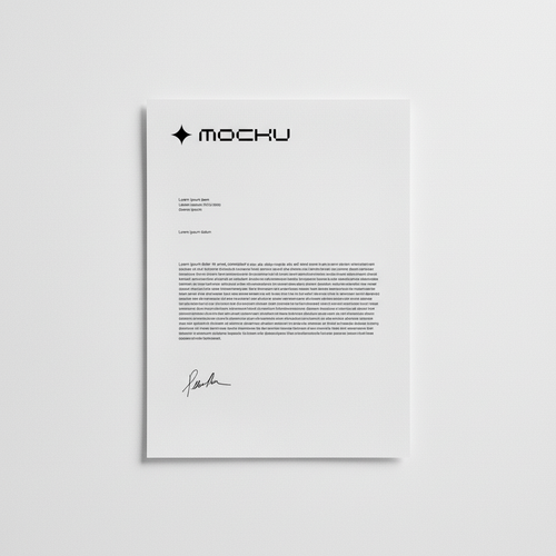 Letterhead mockup