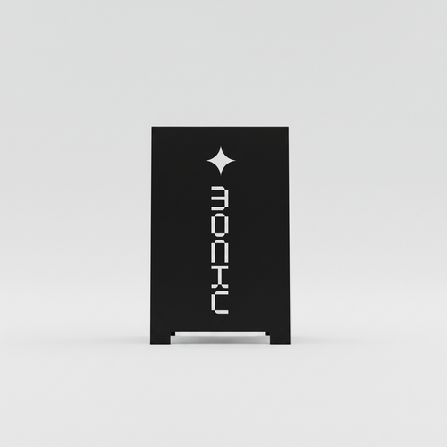 Folding Sign Board mockup