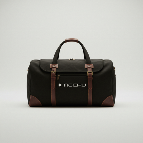 Buckled Travel Bag mockup
