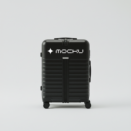 Rolling Travel Suitcase mockup