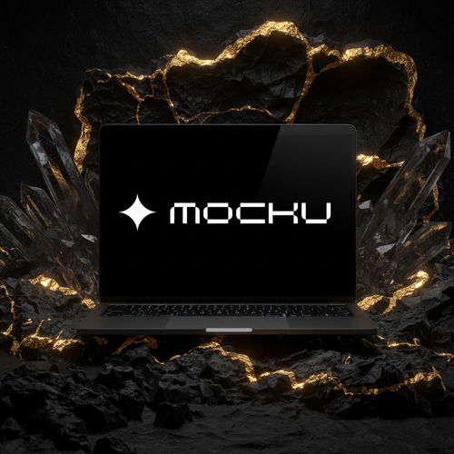 Obsidian & Gold Mineral style